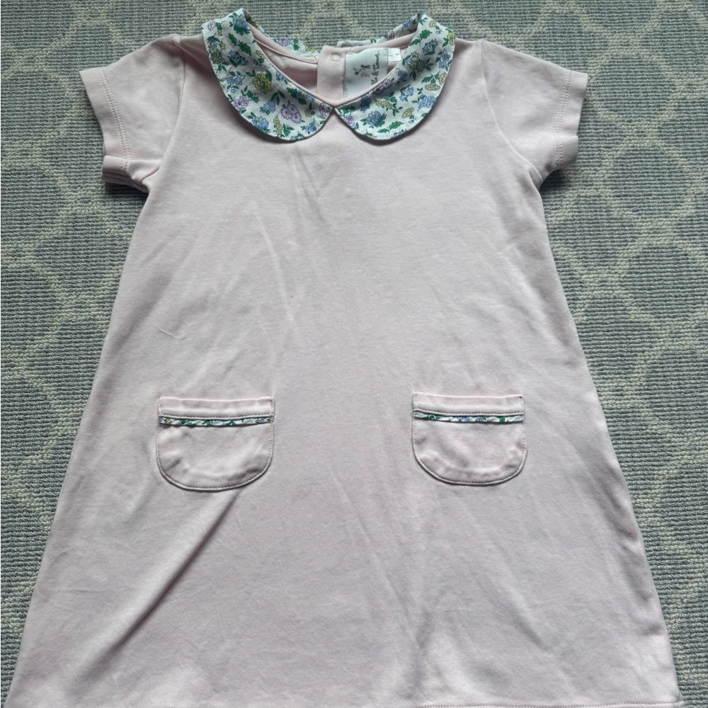 Maddie & Connor Size 5 Floral Collar Pink Dress